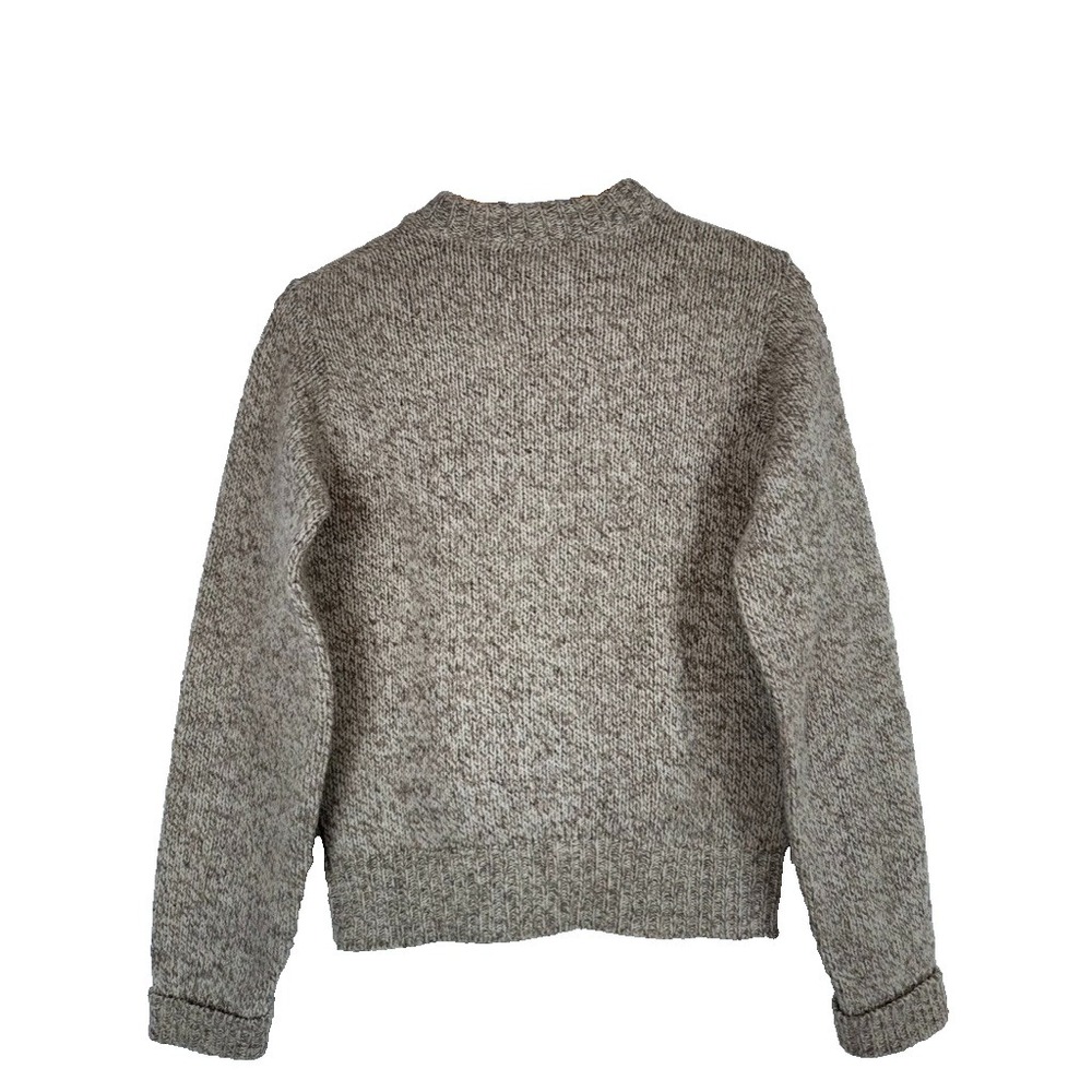 Vintage‎ L.L. Bean Wool Blend Sweater Size XS-Small Brown Heather Crewneck USA - Picture 2 of 8